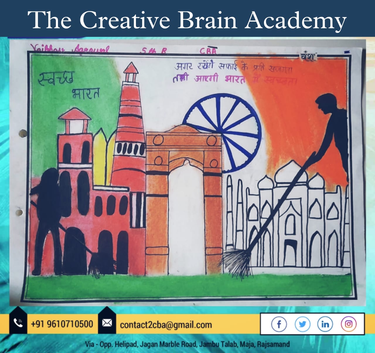 Chart on swachh Bharat | School projects, Chart, Save