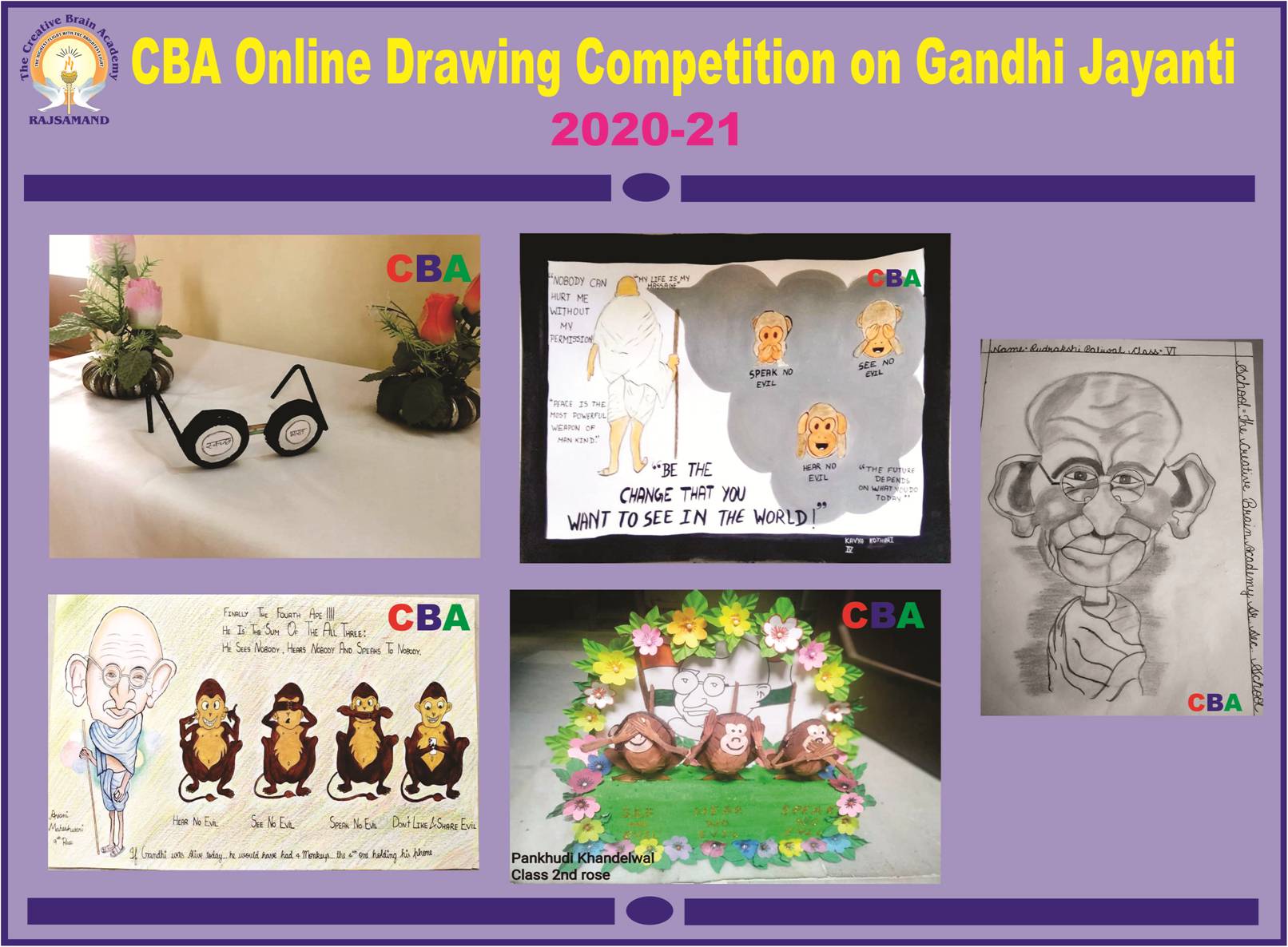 Gandhi Jayanti Drawing / Gandhi Jayanti Drawing Easy Steps / Gandhi Jayanti  2021 - YouTube